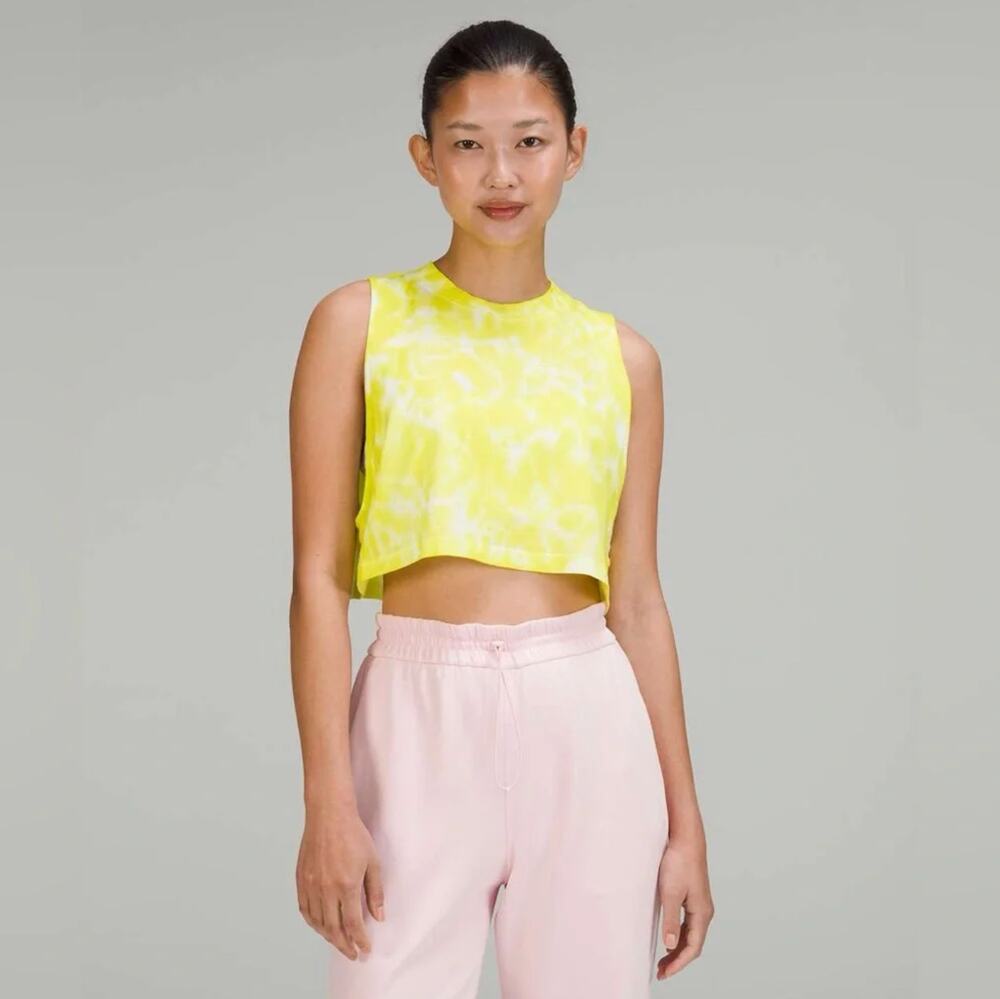 LULULEMON All Yours Crop Tank in Tie Dye NWT Size Women's 12